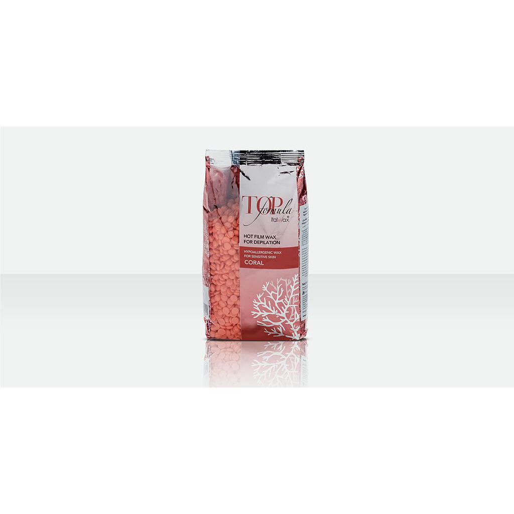 ItalWax Top Formula Film Wax CORAL,Plėvelinis vaškas 750g